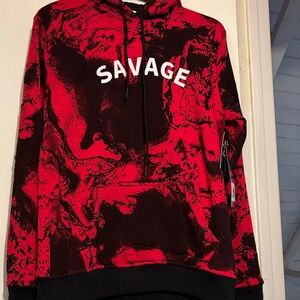 Seven Souls Savage Red and Black Men's Hoodie